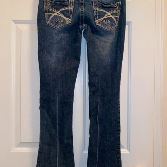 rue21 Women's Blue Flare Jeans - Picture 3 of 3